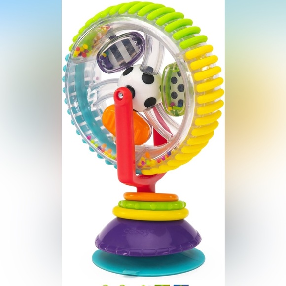 Sassy Wonder Wheel Spinning High Chair Tray Toy - Picture 1 of 7